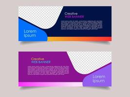 Creative corporate business marketing social media banner post template, Promotional banner for social media post, web banner and flyer, Sale banner for web and social media template vector