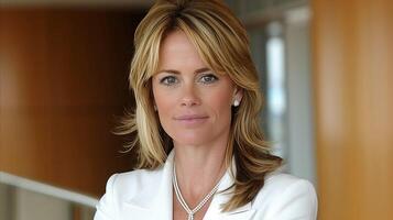 Confident Businesswoman in Modern Office photo