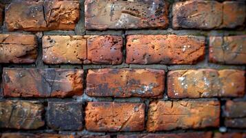 Weathered Brick Wall Up Close photo