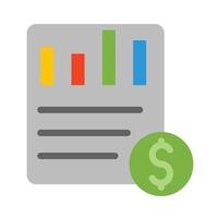 finance Thick Line Filled Colors Icon Design vector