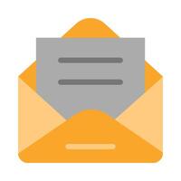 Mailing Thick Line Filled Colors Icon Design vector