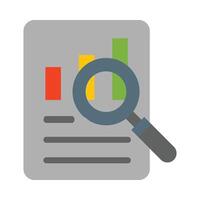 Audit Thick Line Filled Colors Icon Design vector