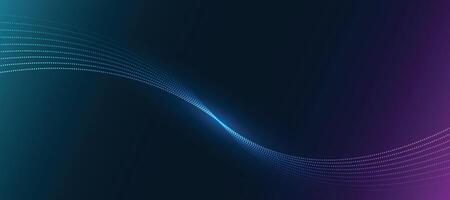 abstract technology particles lines background vector