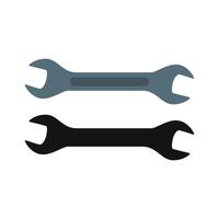 Wrench tool icon illustration isolated sign symbol in white background. vector