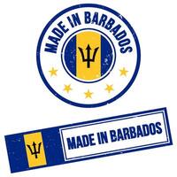 Made in Barbados Stamp Sign Grunge Style vector