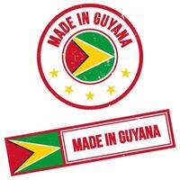 Made in Guyana Stamp Sign Grunge Style vector