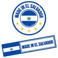 Made in El Salvador Stamp Sign Grunge Style vector