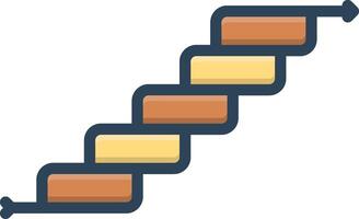 Color icon for steps vector