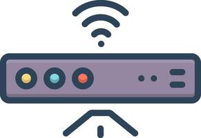 Color icon for sensor vector