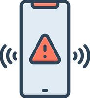 Color icon for alert vector