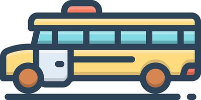 Color icon for transportation facility vector
