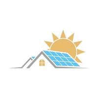 Solar Panel design templates simple and modern vector