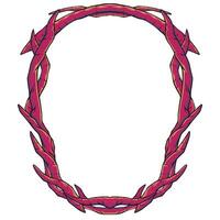 Frame Root Border Illustration Horror halloween vector