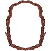Frame Root Border Illustration Horror halloween vector