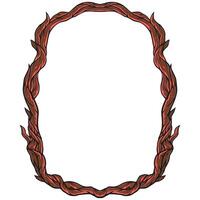 Frame Root Border Illustration Horror halloween vector