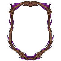 Frame Horror. Frame border Halloween. Frame Ornament vector