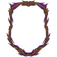 Frame Horror. Frame border Halloween. Frame Ornament vector