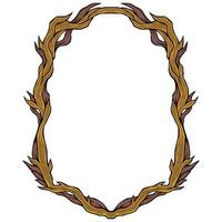 Frame Horror. Frame border Halloween. Frame Ornament vector