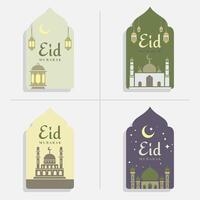 diseño de eid mubarak vector