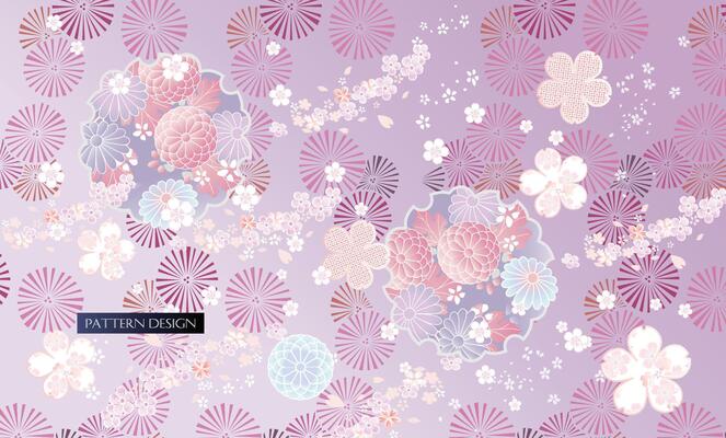 Modern Japanese pattern background design.