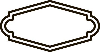 Sketch badge icon Frame border illustration vector