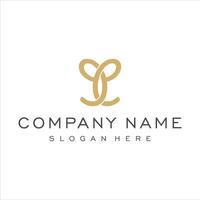 letter cc luxury logo design vector