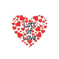 lots of love design template vector