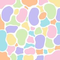 Pastel Colors Various Abstract Shapes Background vector