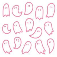 Cute spooky on white background. vector