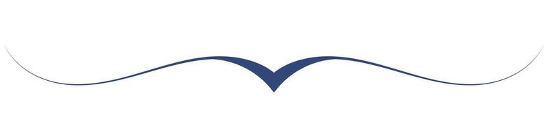 blue sailboat simple running line dividing line vector
