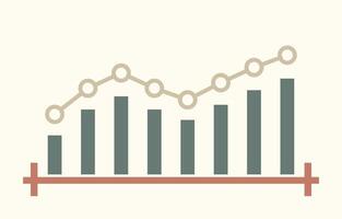 Growth and work progress Candlestick of goodness, development, prosperity vector