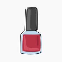 Nail polish bottle doodle art sign symbol design vector