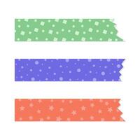 Cute adhesive tape vector