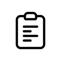 Simple Clipboard icon. The icon can be used for websites, print templates, presentation templates, illustrations, etc vector