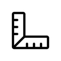 Simple Ruler icon. The icon can be used for websites, print templates, presentation templates, illustrations, etc vector