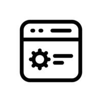 sencillo software ingeniero icono. el icono lata ser usado para sitios web, impresión plantillas, presentación plantillas, ilustraciones, etc vector