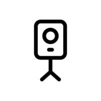 Simple Theodolite icon. The icon can be used for websites, print templates, presentation templates, illustrations, etc vector