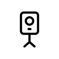 Simple Theodolite icon. The icon can be used for websites, print templates, presentation templates, illustrations, etc vector