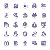 Curriculum Vitae icon pack for your website, mobile, presentation, and logo design. Curriculum Vitae icon basic line gradient design. graphics illustration and editable stroke. vector