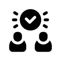 teamwork icon. glyph icon for your website, mobile, presentation, and logo design. vector