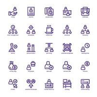 Hiring Process icon pack for your website, mobile, presentation, and logo design. Hiring Process icon basic line gradient design. graphics illustration and editable stroke. vector