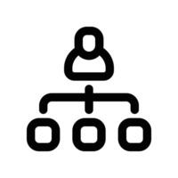 hierarchy icon. line icon for your website, mobile, presentation, and logo design. vector