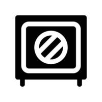 safe box icon. glyph icon for your website, mobile, presentation, and logo design. vector