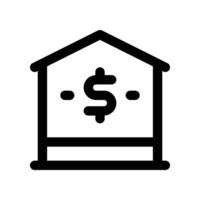 real estate icon. line icon for your website, mobile, presentation, and logo design. vector