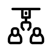 job hiring icon. line icon for your website, mobile, presentation, and logo design. vector