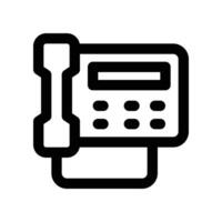 telephone icon. line icon for your website, mobile, presentation, and logo design. vector