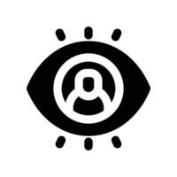 vision icon. glyph icon for your website, mobile, presentation, and logo design. vector