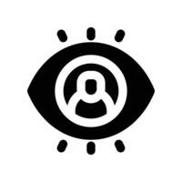 vision icon. glyph icon for your website, mobile, presentation, and logo design. vector