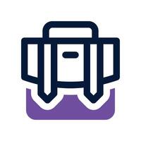 briefcase icon. dual tone icon for your website, mobile, presentation, and logo design. vector