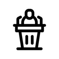 speech icon. line icon for your website, mobile, presentation, and logo design. vector